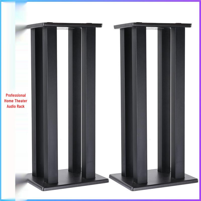 Metal Column Floor Stand for Surround Sound or Projector, Ideal for KTV and Villa Settings.