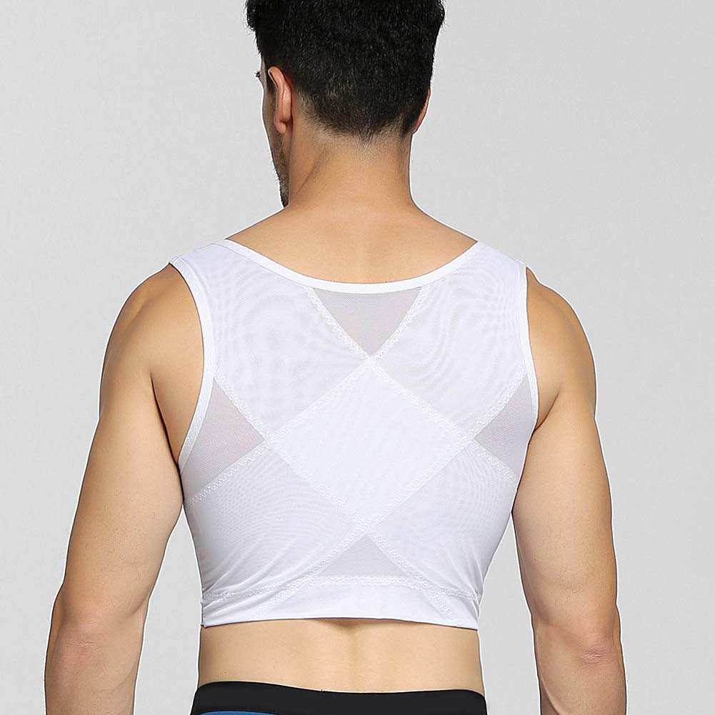 IYunyi Compresión Postura Cuerpo Camiseta sin Mangas Interior para Hombre, Faja, Corrector, Moldeador,