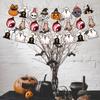 Ghost Halloween Flags Pumpkin Ghost Garden Banner Funny Haunted House Pull Flags  Party Supplies