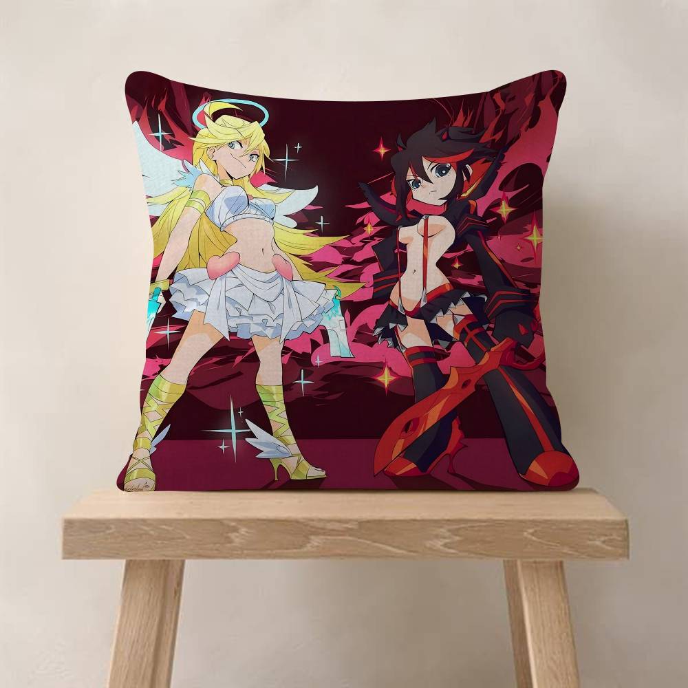 

Panty And Stocking With Garterbelt Scanty Anime Office Cushion Pillowcase Car Cushion CoverXCM Lumbar Pillowcase Sofa 30x30 cm