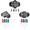 Golf Ball Line Marking Alignment Tools Outdoor 3 Line Marker Stencil with Marker