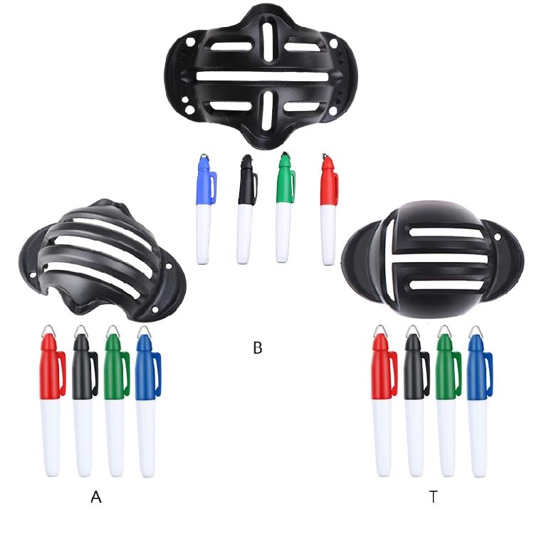 Golf Ball Line Marking Alignment Tools Outdoor 3 Line Marker Stencil with Marker
