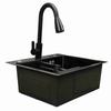 Drop In Kitchen Sink Stainless Steel Kitchen Sink Undermount Kitchen Workstation with Faucet for Washbasin Dishwasher