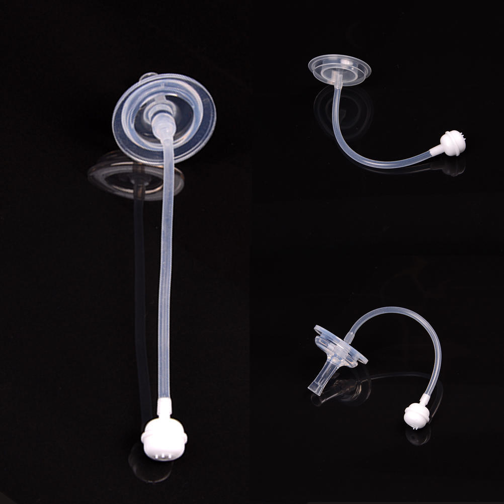 1 Set Baby Newborn Wide Mouth Bottle Feeder Milk Bottle Flexible Rotatable Straw