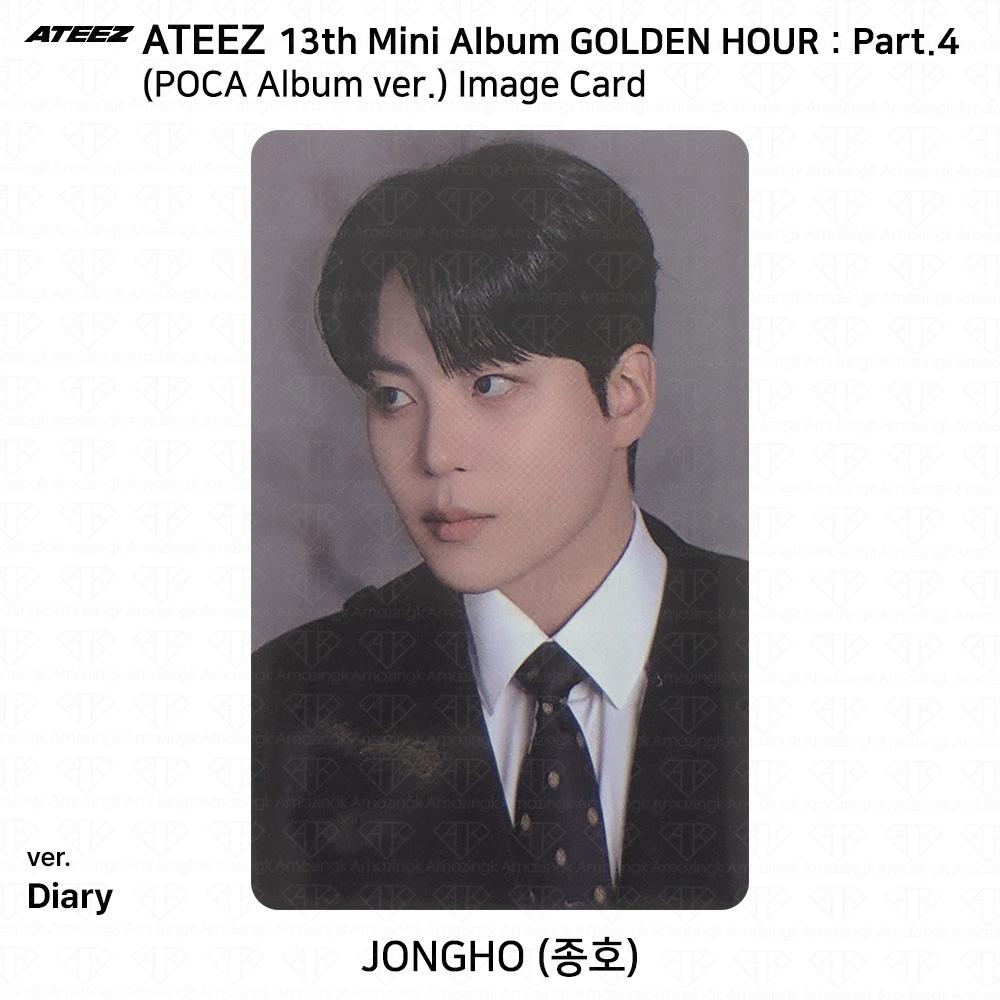 ATEEZ 13. Mini-Album Golden Hour Teil 4 POCA Album Version. Fotokarte