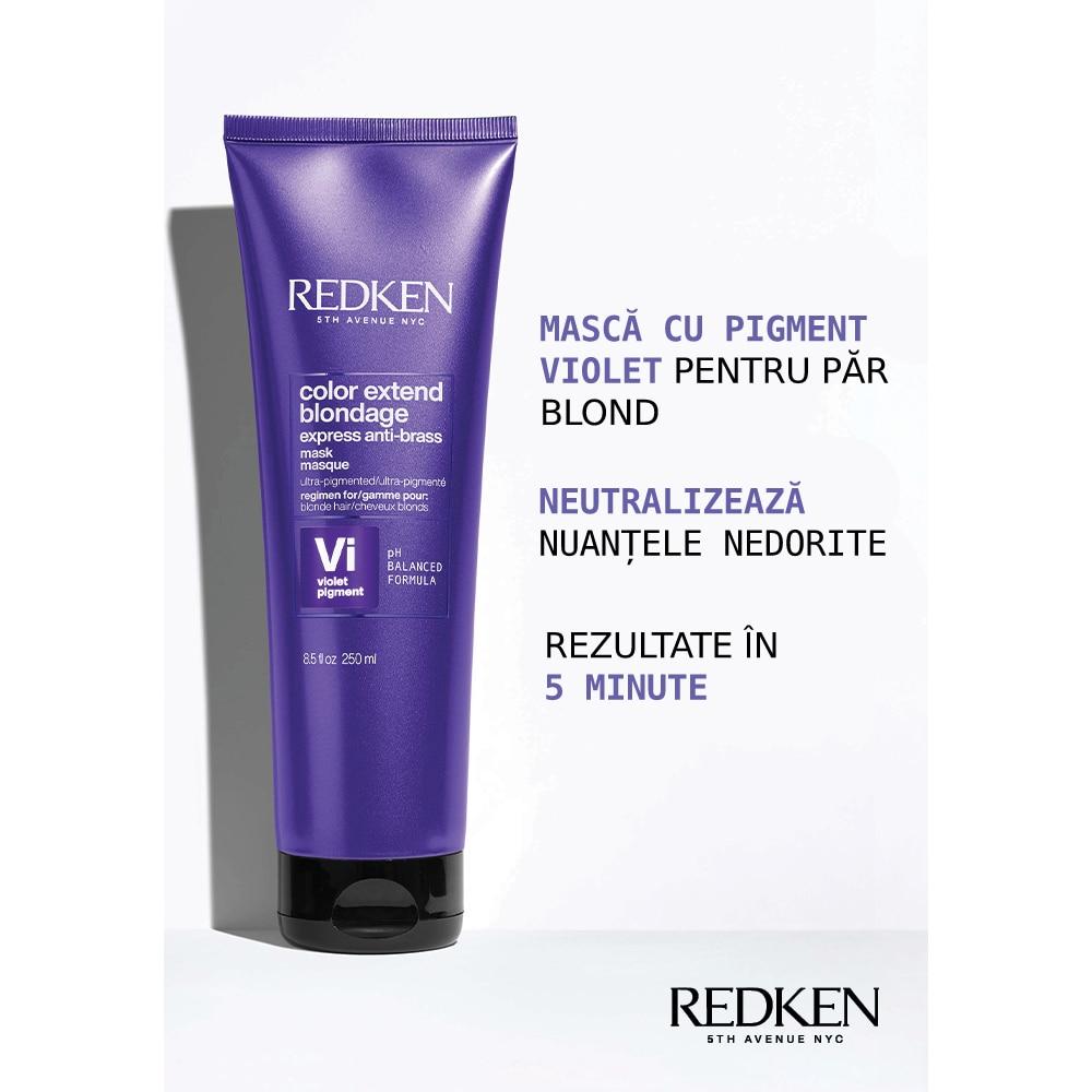 Redken Color Extend Blondage Purple Shampoo 250ml for Blonde Hair, Neutralizes Brassiness & Extends Color