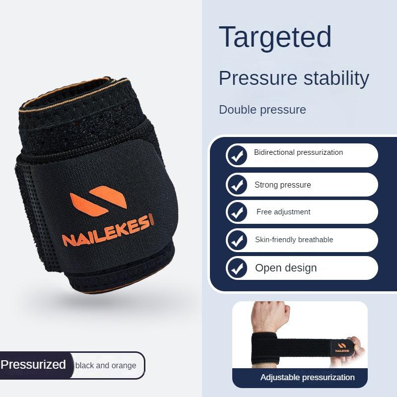 Professional Sports Winding Pressurized Wristband for Basketball Fitness Bench Press Ski Table Tennis Wrist Support