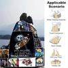 1pc. Nightmare Before Christmas Jack Skellington Sally Romantic Love Blanket, Seasonal Home Decor Gift for Couples, Room Decoration, Cozy Th