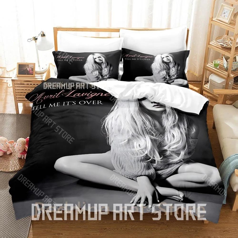 3D Print Avril Lavigne Bedding Set Single Twin Full Queen King Size Bed Set Adult Bedroom Duvetcover Sets Personality Bed Sheet