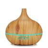 Wood Grain 400ml Ultrasonic Essential Oil Diffuser with Remote Control and Seven-Color LED