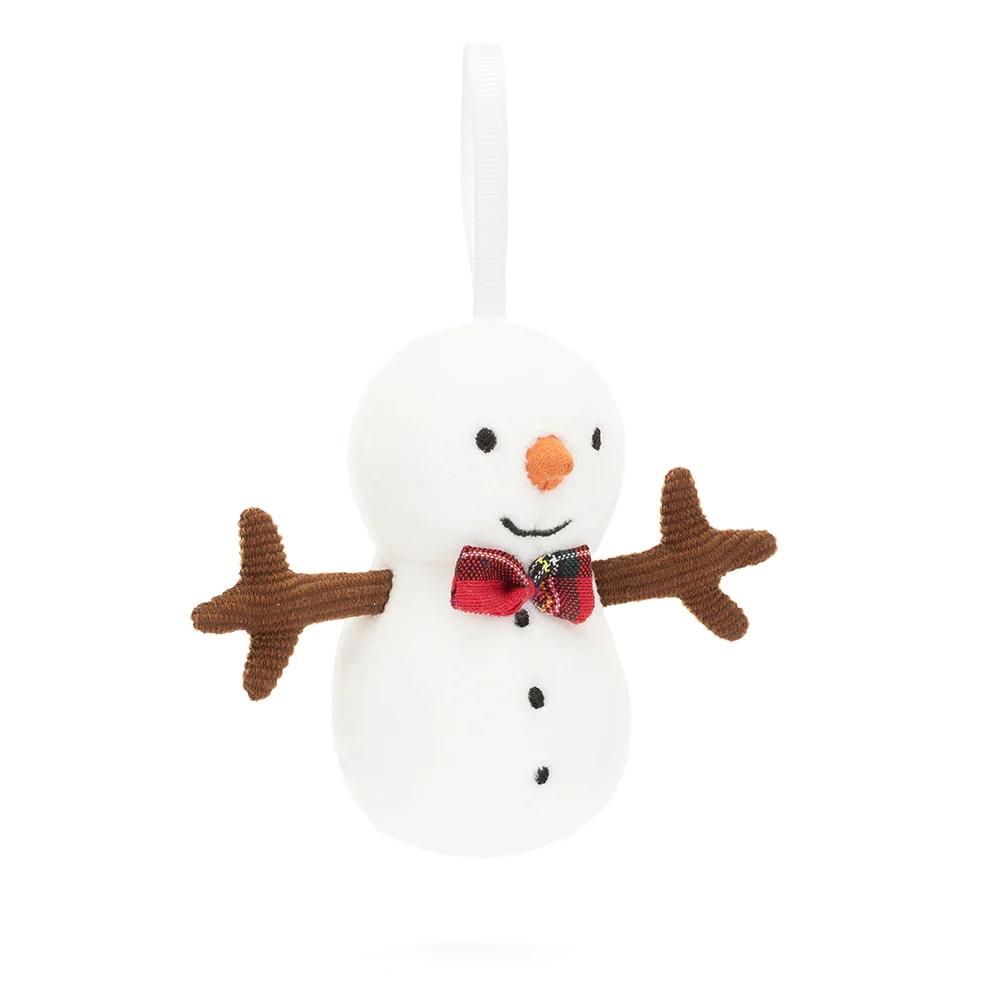 JELLYCAT Fun Items Series Silly Snowman Cute Doll Plush Pendant 10cm High