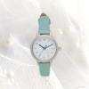 Fieldwork Women's Analog Watch with Leather Strap, Easy to Read, Green, Concealed, JN008-3