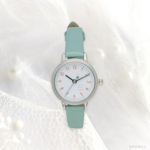 Fieldwork Women's Analog Watch with Leather Strap, Easy To Read, Green, Concealed, JN008-3
