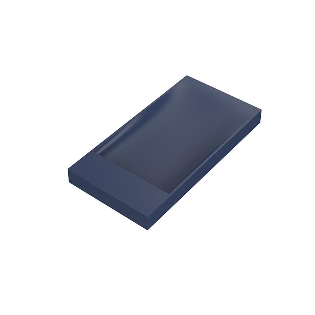 

Держатель для ванной комнаты, органайзер для посуды, контейнер для заколок для волос, туалетная коробка, многоразовый поднос, органайзер синий