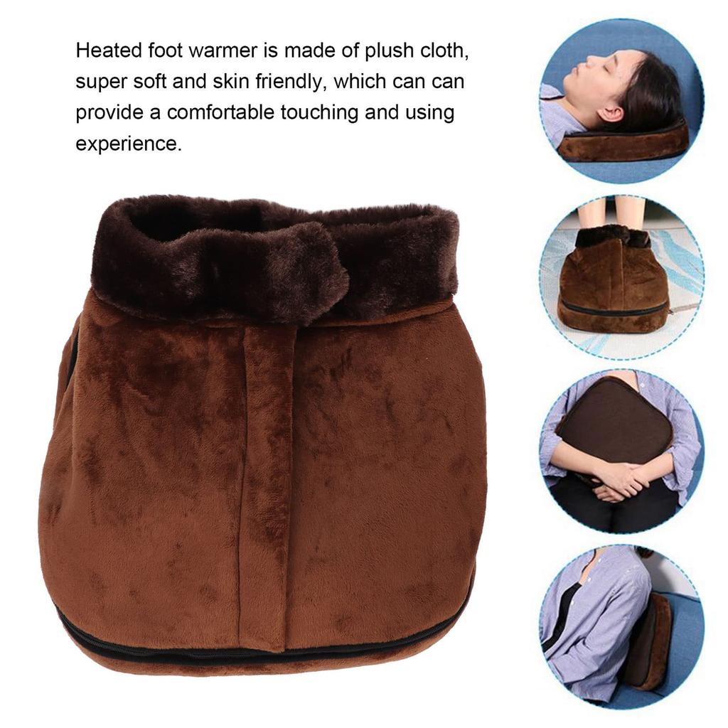 Foot Heater, Detachable Foot Massager, Two-in-one Electric Foot Massager