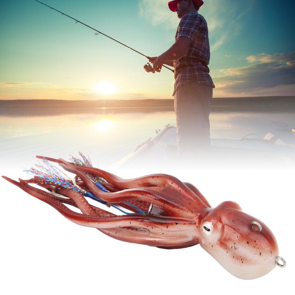 Soft Fishing Squid Bait TPE Fishing Octopus Lure Durable Squid Jig Bait  Saltwater Ocean Fishing