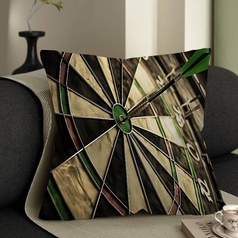 Playroom Dart Carpet Cushion Cover Pillowcase Upholstery Sofa Throw Pillow Home Decor Pillowcas