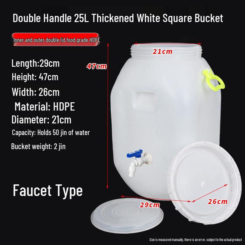 Extrem großer Gärbehälter aus lebensmittelechtem Kunststoff mit Deckel für Enzymbrauerei & Tierfutteraufbewahrung