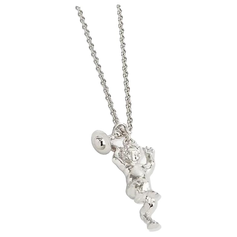 VIVIENNE WESTWOOD Brass Necklace Men Necklace Silver 630203FS02P019