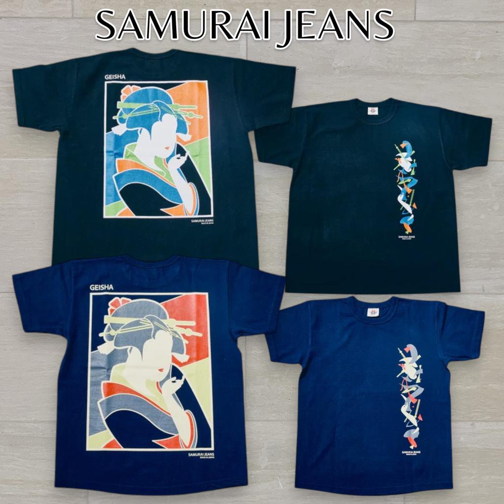 Samurai Jeans Sjst26103 Heavyweight Tshirt Short Sleeve One Wash Made In Japan