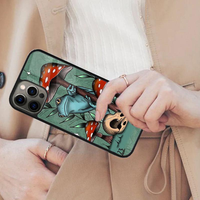 Cottagecore Frog Aesthetic Magnetic Phone Case For APPLE iPhone 17 Air 16 14 13 12 Pro Max 15 Plus Wireless Charge MagSafe Cover