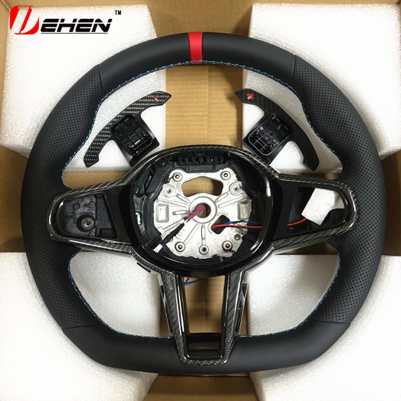 AZHKP1 Upgraded Leather Car Steering Wheel For BMW 3 4 5 Series G01 G02 G05 G20  G80 G82 G22  G26 G30 G32 G87 F90 F95 Car Accessories