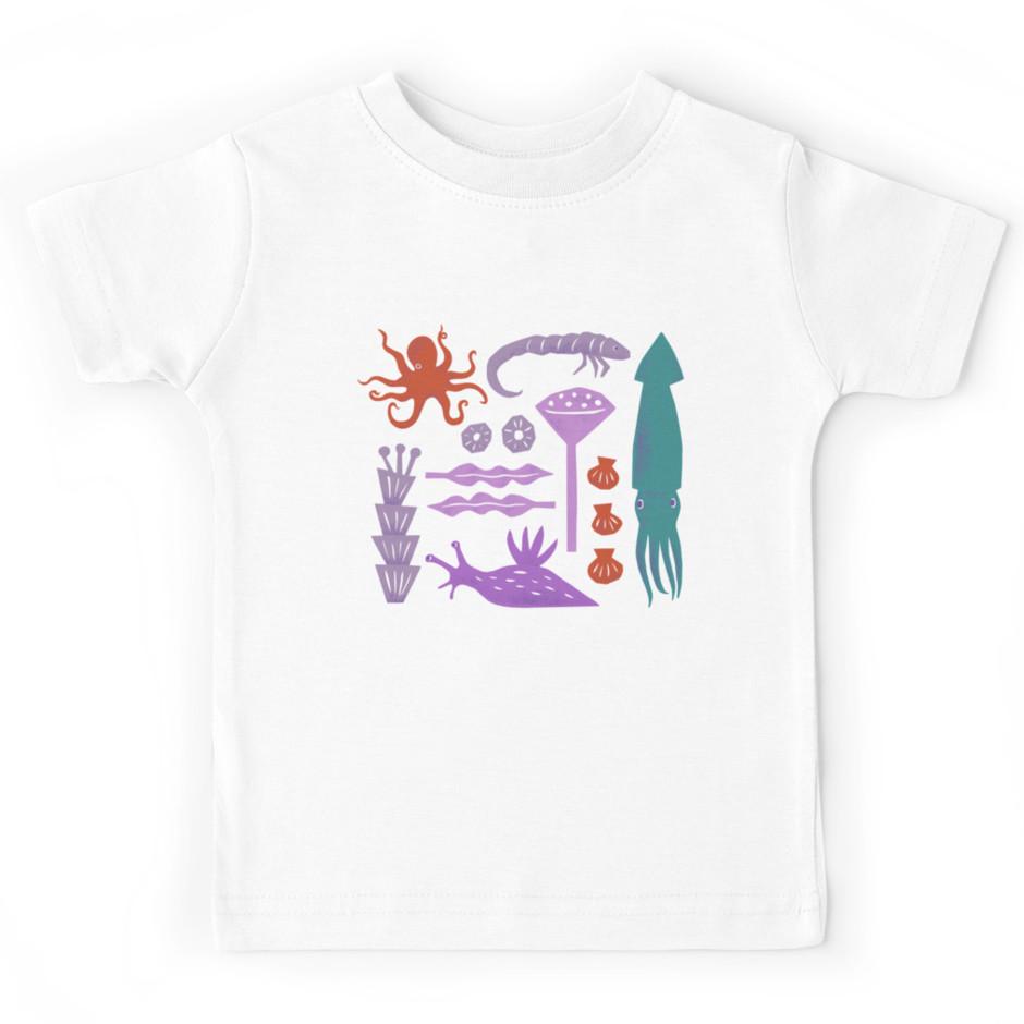 Unisex Infant Fashion Tee Squid Rocket T-Shirt