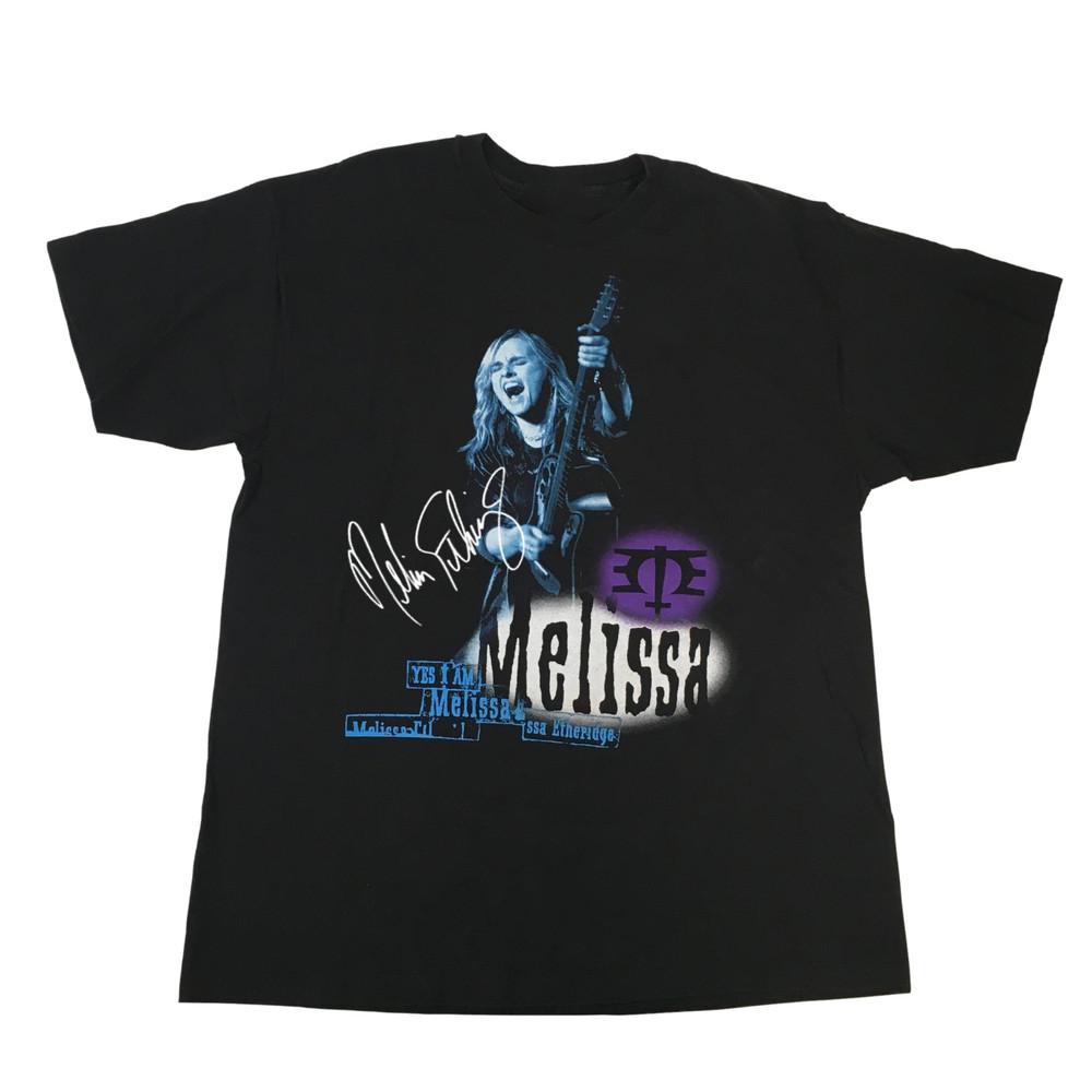 Melissa Etheridge Signature T-shirt Black Cotton All Size S-5XL 1F539 Unisex T-Shirt