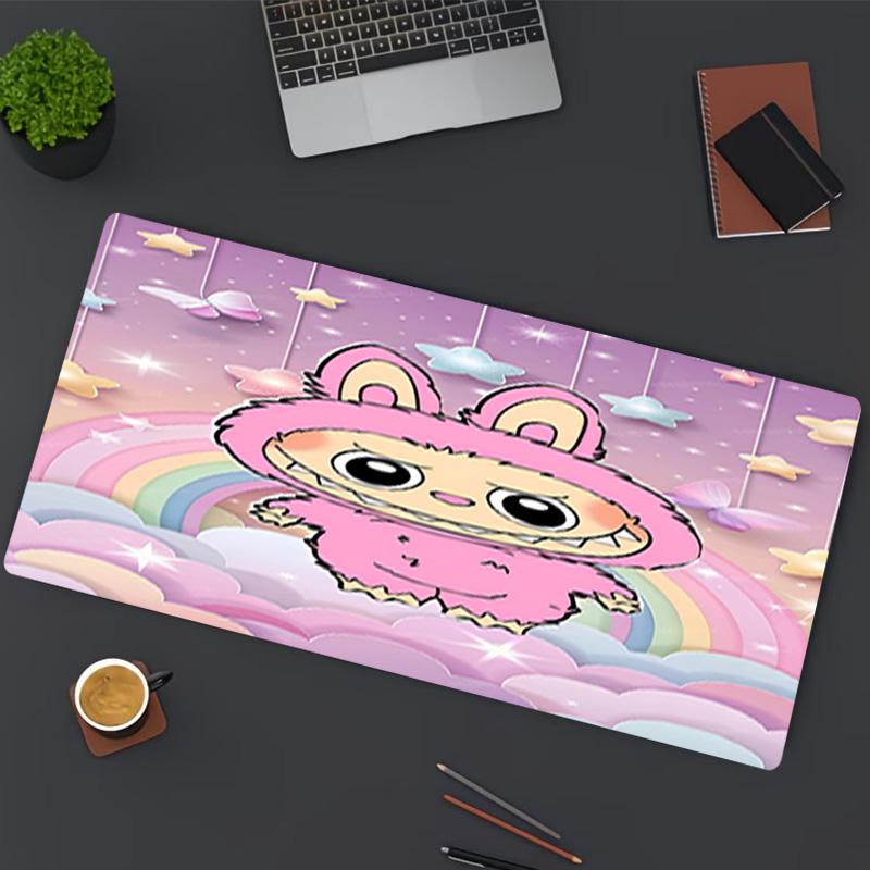 Labubu Print Mouse Pad, for Keyboard Pad Laptop PC Mat for Office Home Use, Desk Decor, Perfect Birthday Gift for Gamers
