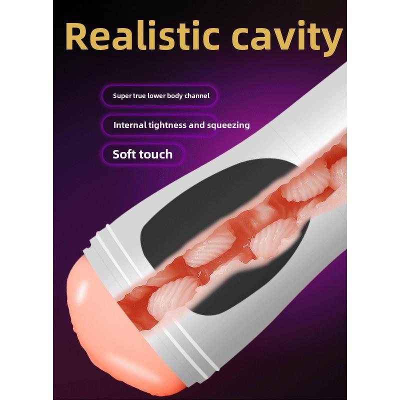 Cyclone Tongue Masturbator Intelligent Pronunciation Male Workout Stimulation Masturbation Apparatus Adult Erotic Sex Products