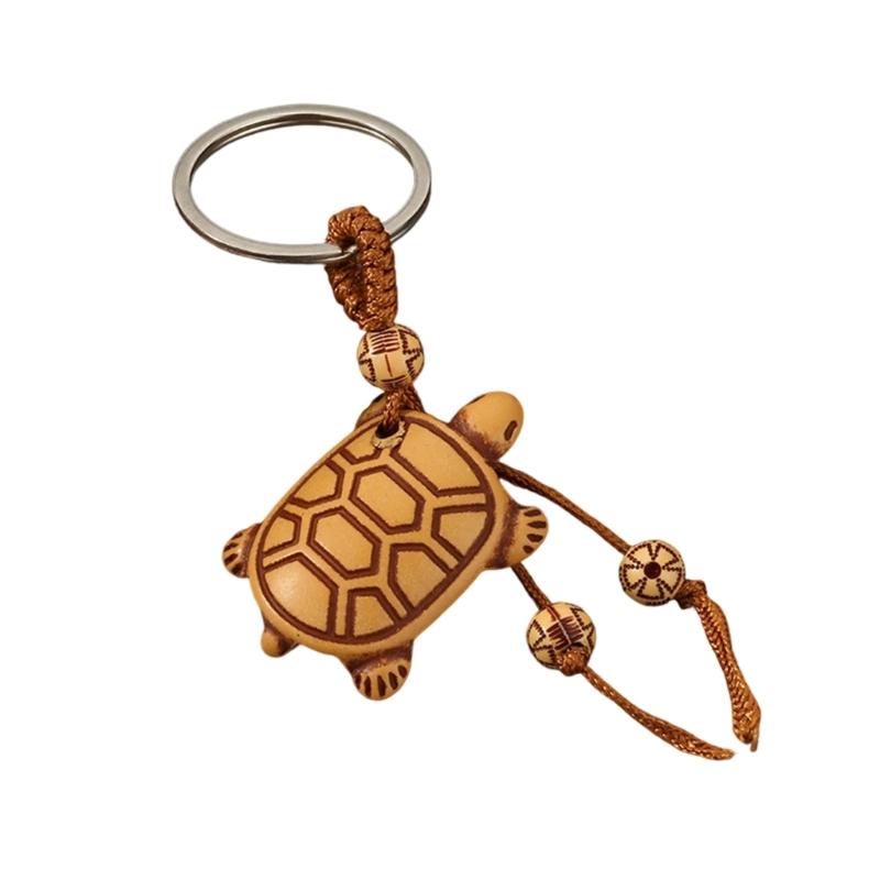 Sturdy Zinc Alloy Animal Keychain Lightweight Compact Featuring 3D Wood Effect Horse Camels Turtles Designs for Personalization