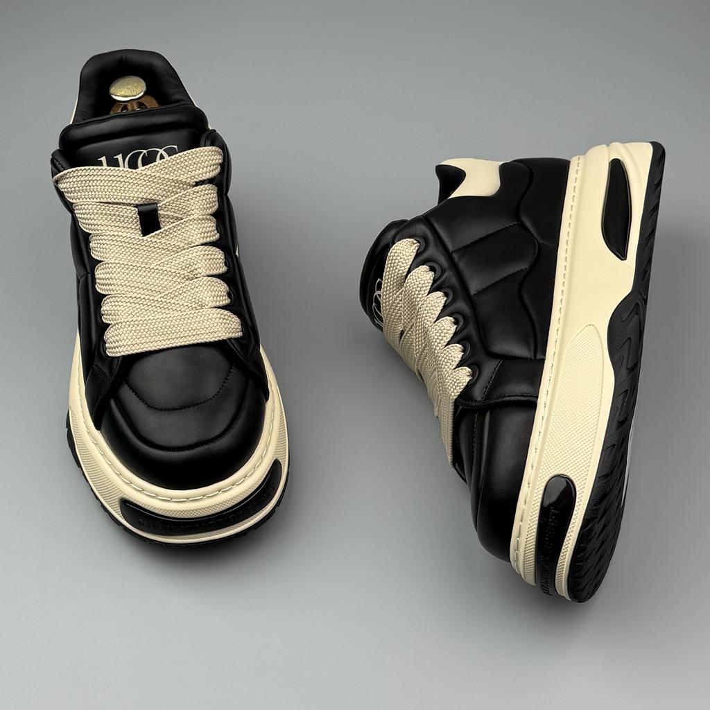 Fashion New 2025 Fashion Designer Men's Lace Up Mix Thick Soled Platform Causal Shoes Flats Male Walking Sneakers Zapatos Hombre