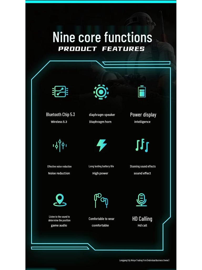 2025 In-Ear Bluetooth Neckband with Long Battery, Noise Cancelling, Waterproof, Heavy Bass for Running & E-Sports