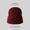 Solid Color Light Version Knitted Hat In Stock Simple and Versatile Warm Woolen Hat  Large Head Circumference Cold Hat