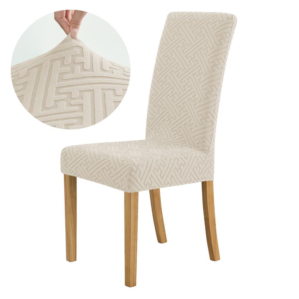 Thick Elastic Dining Chair Cover Dustproof Slipcover For Kitchen Hotel Wedding Banquet