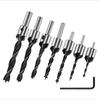 Countersink Drill Bit Set High Speed Steel For Wood Chamfer Boring Woodworking Tool Carpentry Reamer Counterbore Pilot Hole Cut