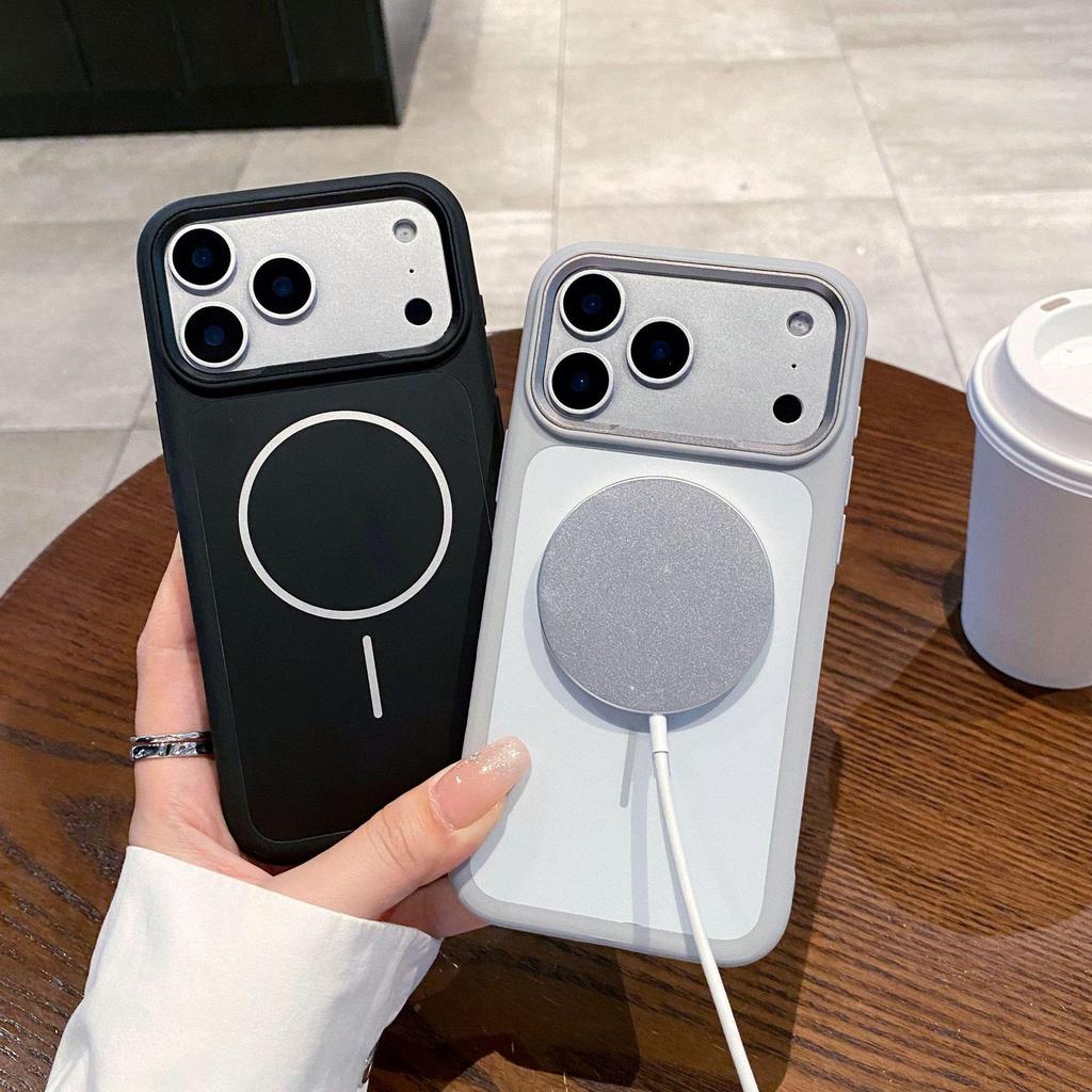 IPhone 17 Pro Max Skin-Feel Magnetische Hülle - Originalfarbe, Design mit großem Loch, Schutzhülle