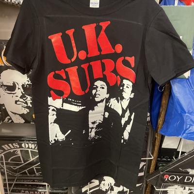 Reimpresión UKSUBS GRAN BANDA FOTO CAMISETA Punk Rock Original Punk UK 1977 Todas S