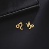 12pcs/lot Stainless Steel Zodiac Charms Horoscope Astrological Sign DIY Pendant for Necklace Bracelet Jewelry Making