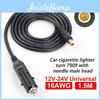 Male Car Plug Lighter Cigarette Cable Dc7909dc5521 Charger Power Supply Cord Compatible 12v24v For Dvr Bluetooth Speakers