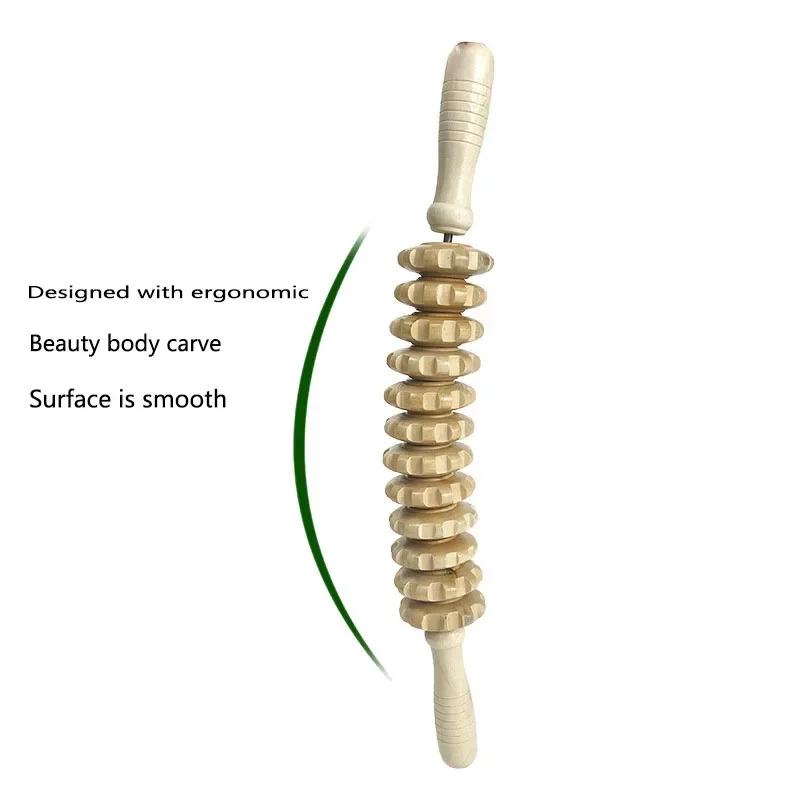 Holztherapie Massagegeräte zur Körperformung Maderotherapie Set Lymphdrainage Massagegerät Körper Anti-Cellulite Muskel Schmerzlinderung