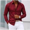 Men's Striped Pattern Printed Long Sleeve Shirts Casual Cardigan New Button Holiday Fashion Shirts