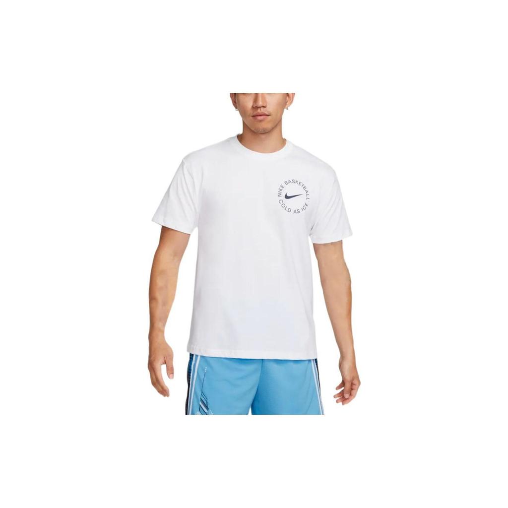 Nike Printed Crew Neck Short Sleeve T-Shirt Men Tops White DV9718-100