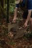 CAMPING MOON Firewood Rack with Top Plate for Field Firewood Rack Table Bonfire Side Table Black Log Carry TAB-285