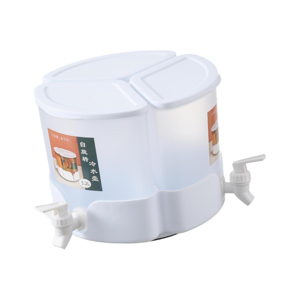 Cold Kettle with Faucet Drink Dispenser,5.2L for Fridge Water Pitcher Beverage Dispenser