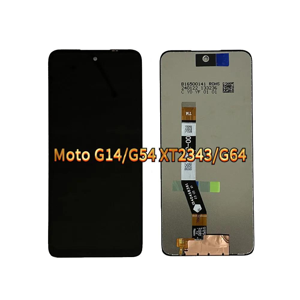 LCD Screen and Digitizer Full Assembly For Moto G14 G54 G64