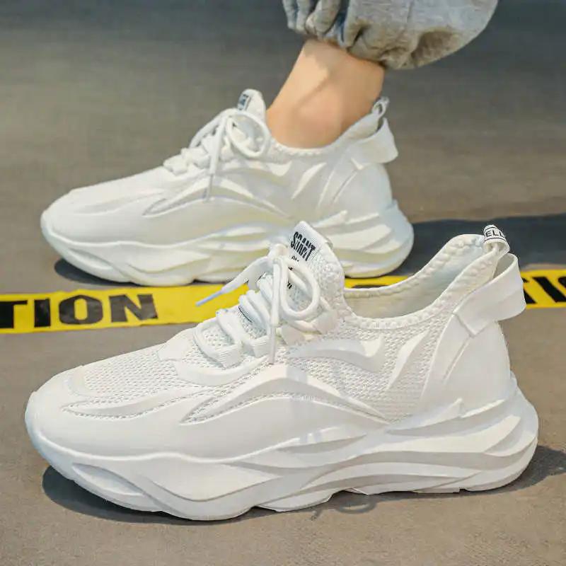 Round Toe Size Blue Women's Sneakers Casual Red Woman Boots Shoes Sneakers Sport Sapatos Sports Tines Teni High Quality