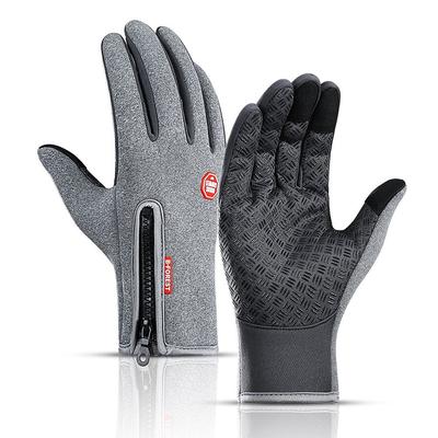Cycling Gloves Touchscreen Waterproof Fleece Thermal Sports Gloves for Hiking Skiing