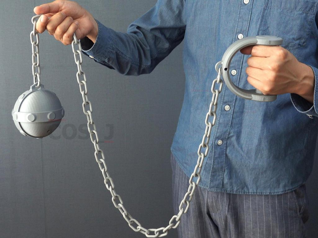 CosJay Cosplay Arai Motoha Persona 5 Iron Ball with Chain Weapon Closer, (P5X),