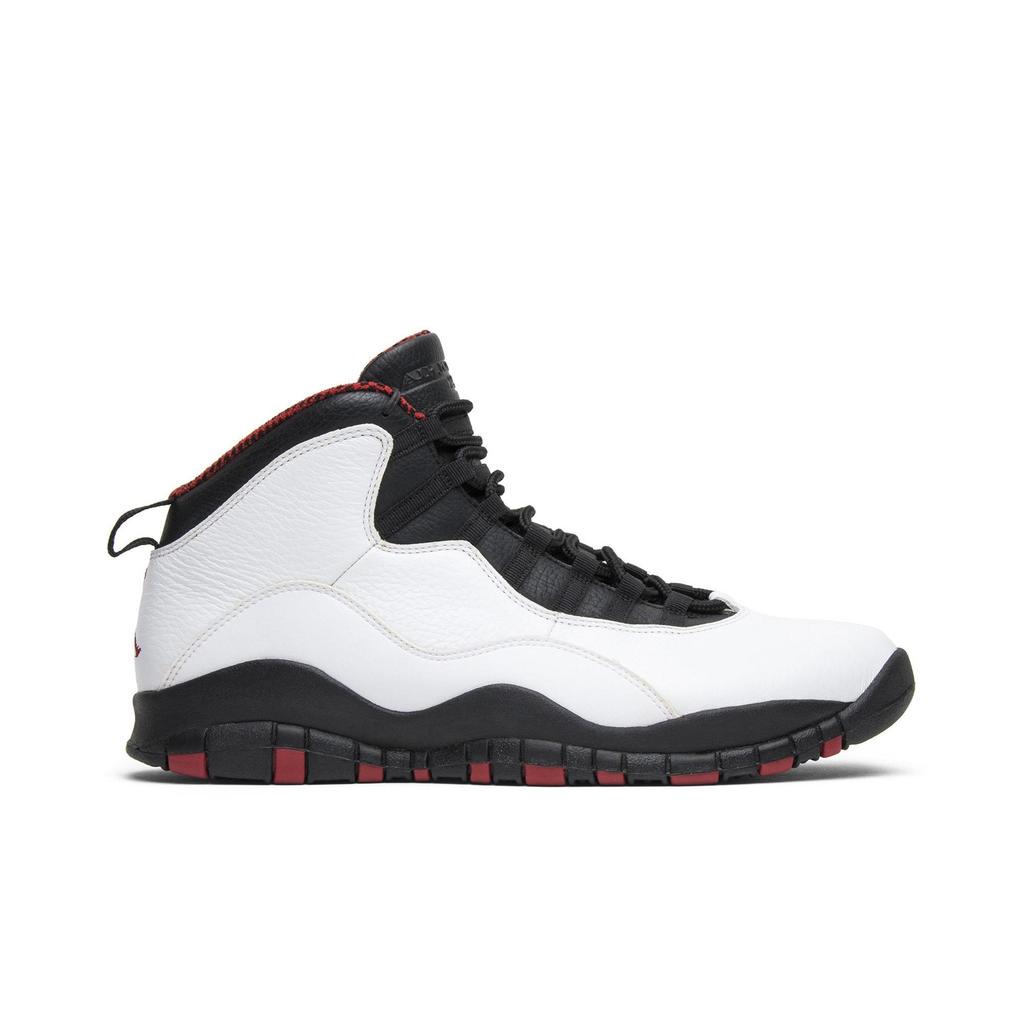 Air Jordan 10 Retro 'Chicago' 2012 (Unisex) White / Varsity Red / Black Vintage Basketball Shoes 310805 100